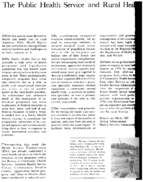The Public Health Service and Rural Health