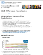 Coronavirus Disease 2019 COVID19 COVID19 Forecasts Hospitalizations Aug 20 2020