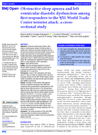 Obstructive Sleep Apnoea and Left Ventricular Diastolic Dysfunction Among First Responders to the 911 World Trade Center Terrorist Attack A CrossSectional Study