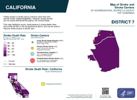 CA Congressional District 07 Stroke and Stroke Centers Map 119th Congress