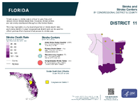 FL Congressional District 11 Stroke and Stroke Centers Map 118th Congress