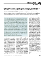 Environmental exposure to volatile organic compounds among workers in Mexico City as assessed by personal monitors and blood concentrations
