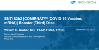 BNT162b2 COMIRNATY COVID19 Vaccine mRNA Booster Third Dose