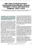 IMIType CarbapenemaseProducing Enterobacter cloacae Complex France and Overseas Regions 20122022
