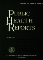 Public Health Reports  v 80 no 11 November 1965  cover