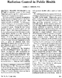 Radiation control in public health