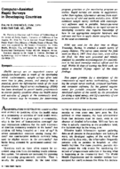 ComputerAssisted Rapid Surveys In Developing Countries