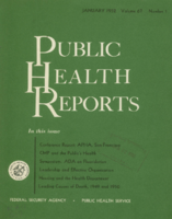Public Health Reports  v 67 no 1  cover