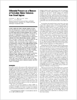 Differential Pressure As A Measure Of Particulate Matter Emissions From Diesel Engines