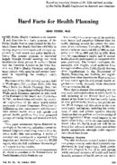 Hard facts for health planning