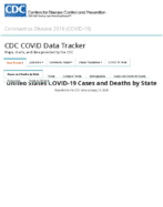 United States COVID19 cases and deaths by state reported to the CDC since January 21 2020 Total number of COVID19 deaths in the US reported to the CDC by stateterritory Sep 17 2020
