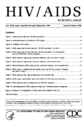 HIVAIDS Surveillance US AIDS cases reported through September 1990