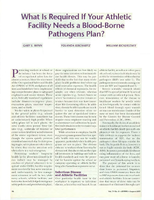 What Is Required If Your Athletic Facility Needs a BloodBorne Pathogens Plan