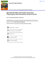 Agricultural safety and health curriculum preparing the next generation of rural nurses