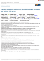 Patterns of Change of Multisite Pain over 1 Year of FollowUp and Related Risk Factors