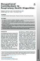 Occupational Contributions to Respiratory Health Disparities