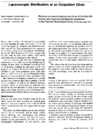 Laparoscopic sterilization at an outpatient clinic