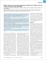 Winter Temperature Inversions and Emergency Department Visits for Asthma in Salt Lake County Utah 20032008