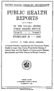 Public Health Reports  v 51 no 19  cover
