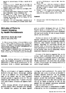 Attitudes of patients toward smoking by health professionals