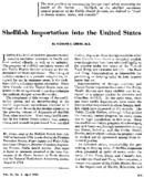 Shellfish importation into the United States