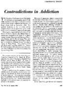 Contradictions in addiction