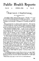 Public Health Reports  v 66 no 23 JUNE 8 1951