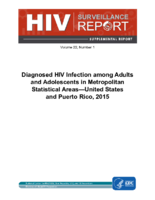 Diagnosed HIV Infection among Adults and Adolescents in Metropolitan Statistical AreasUnited States and Puerto Rico 2015