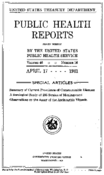 Public Health Reports  v 46 no 16  cover