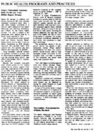 PUBLIC HEALTH PROGRAMS AND PRACTICES