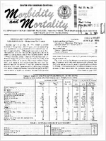 Morbidity and Mortality Weekly Report Vol 20 No 25 week ending June 26 1971