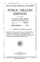 Public Health Reports  v 46 no 36  cover