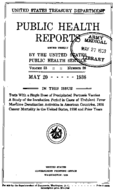 Public Health Reports  v 53 no 20  cover