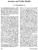 Genetics and public health