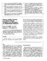 Physical activity exercise and physical fitness definitions and distinctions for healthrelated research