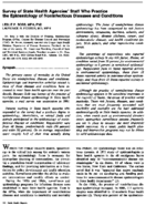 Survey of state health agencies staff who practice the epidemiology of noninfectious diseases and conditions