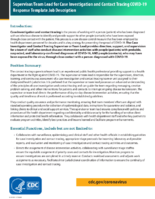 Supervisorteam lead for case investigation and contact tracing COVID19 response template job description