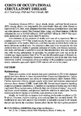 Costs of Occupational Circulatory Disease