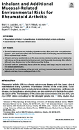 Inhalant and Additional MucosalRelated Environmental Risks for Rheumatoid Arthritis