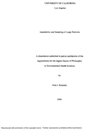 Inhalability and Sampling of Large Particles