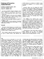 Patterns of preventive dental behavior