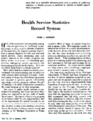 Health service statistics record system
