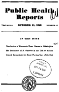 Public Health Reports  v 55 no 41  cover