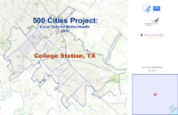 500 Cities Project Local Data for Better Health 2014 College Station TX