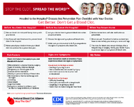 Headed to the hospital Discuss this prevention plan checklist with your doctor Get Better Dont Get a Blood Clot