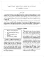 An Overview of the Evaluation Process for Mine Trainers 2002