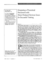 Integrating A Theoretical Framework With Street Outreach Services Issues For Successful Training