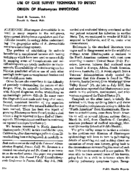 Use Of Case Survey Technique To Detect Origin Of Blastomyces Infections