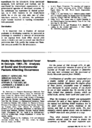Rocky Mountain spotted fever in Georgia 196175 analysis of social and environmental factors affecting occurrence