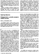 Osteoporosis a priority womens health concern